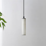 Lampe suspendue tube en albâtre Calder